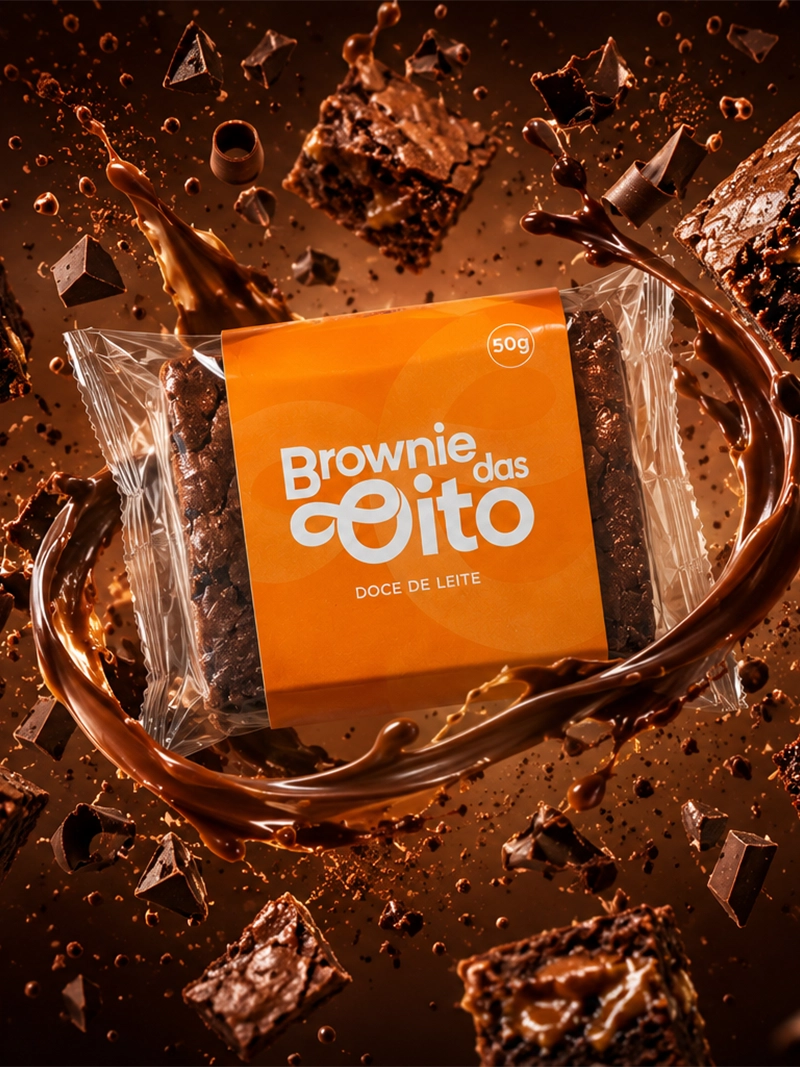 Projeto de identidade visual para Brownie das Oito por Marcelo Henrique