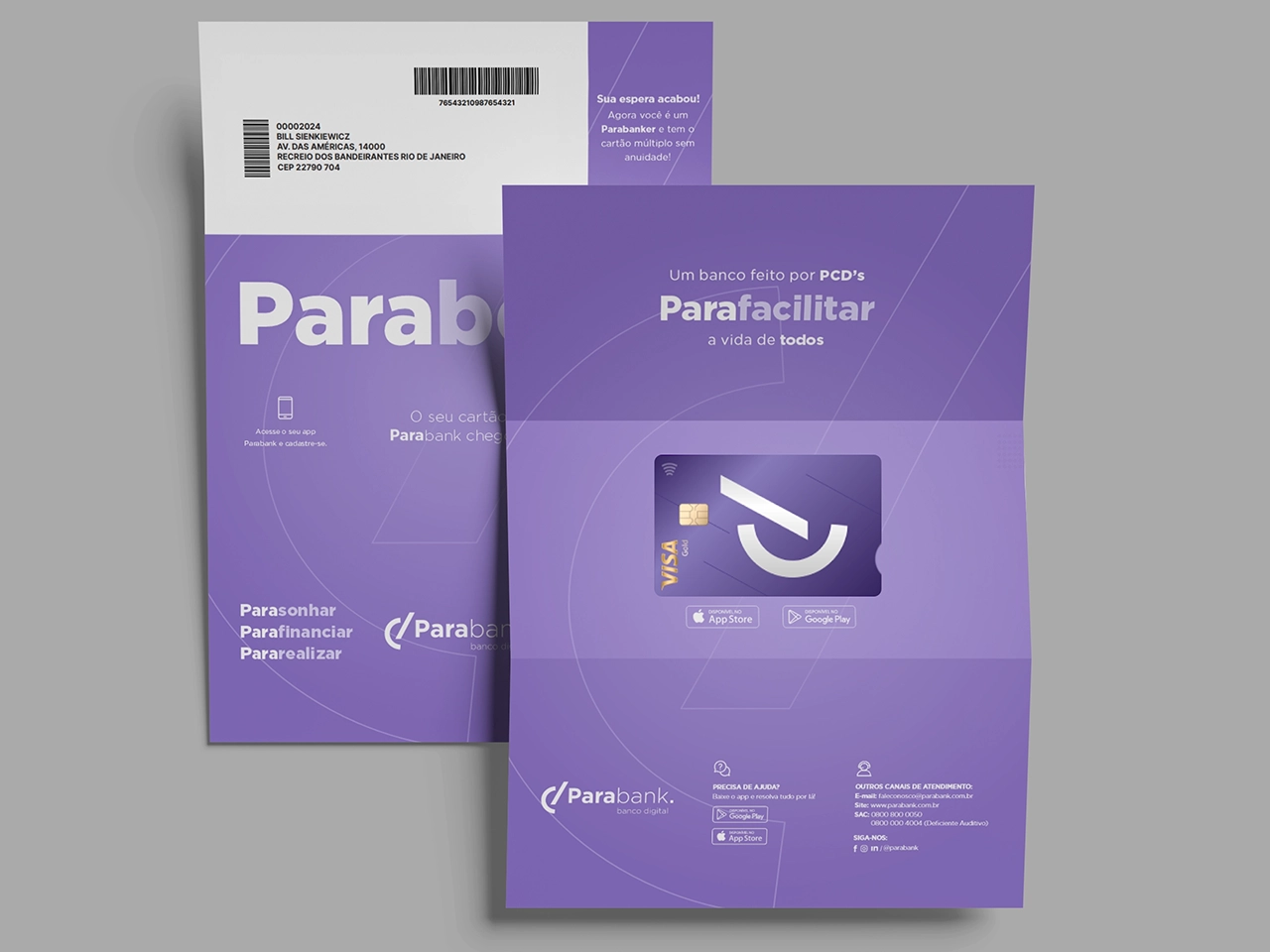 Projeto de identidade visual para Parabank por Marcelo Henrique